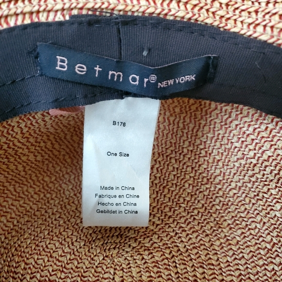 ❤️Last Chance !!Betmar New York Gossamer Packable Straw Sun Hat - Picture 2 of 9